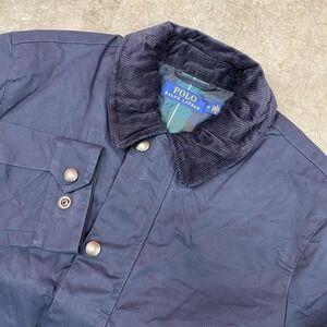 Polo Ralph Lauren Navy Corduroy Collar Jacket Size M